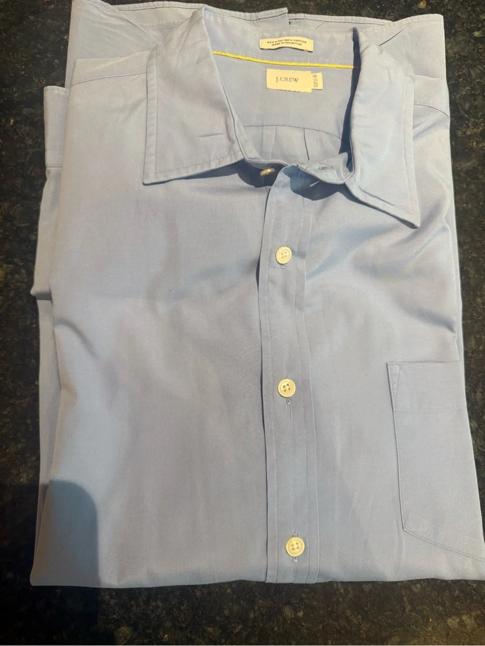 J. Crew Men's Sky Blue Long Sleeve Button-Up Dress Shirt